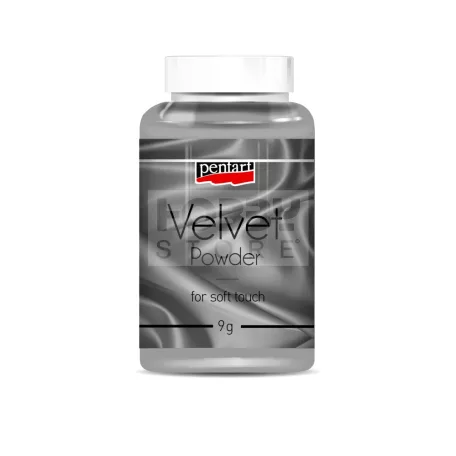 Pentart Bársonypor szürke 80 ml 36956