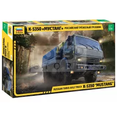   Zvezda Kamaz-5350 Truck 3-axle "Mustang" makett 1:35 (3697Z)