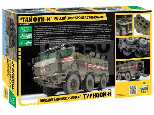 Zvezda Typhoon-K 6X6 Armoured Vehicle makett 1:35 (3701Z)