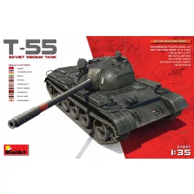 MiniArt T-55 Soviet Medium Tank – 1:35 harcjármű makett