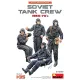 MiniArt Soviet Tank Crew 1960-70s – 1:35 figura makett