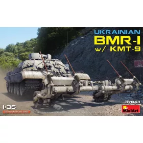 MiniArt Ukrainian BMR-1 w/KMT-9 – 1:35 harcjármű makett