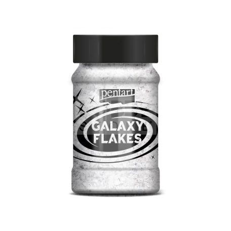 Pentart Galaxy Flakes Merkúr fehér min. 15 g 37046