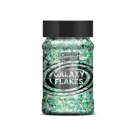 Pentart Galaxy Flakes Föld zöld min. 15 g 37050