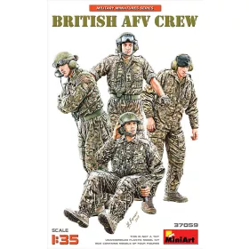 MiniArt British AFV Crew – 1:35 figura makett