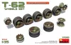 MiniArt T-62 Wheels Set – 1:35 makett-kiegészítő