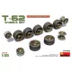 MiniArt T-62 Wheels Set – 1:35 makett-kiegészítő