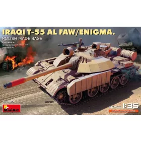   MiniArt Iraqi T-55 Al Faw/Enigma. Polish Made Base – 1:35 harcjármű makett