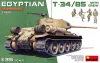 MiniArt Egyptian T-34/85 w/crew – 1:35 harcjármű makett