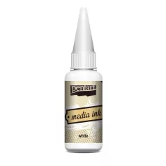 Pentart Média tinta fehér 20 ml 37192
