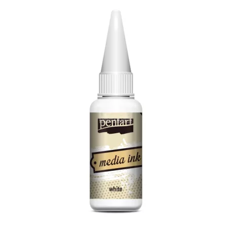Pentart Média tinta fehér 20 ml 37192