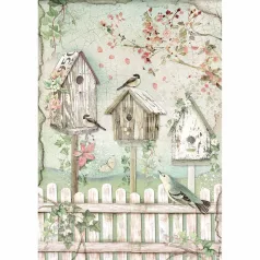 Stamperia A4 rizspapír csom.- Fészkek - DFSA4448