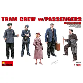 MiniArt Tram Crew with Passengers – 1:35 figura makett