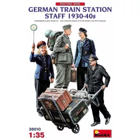   MiniArt German Train Station Staff 1930-40s – 1:35 figura makett