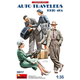 MiniArt Auto Travelers 1930-40s – 1:35 figura makett