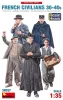 MiniArt French Civilians '30-'40s. Resin Heads – 1:35 figura makett