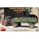 MiniArt German Tractor D8506 with Trailer – 1:35 munkagép makett
