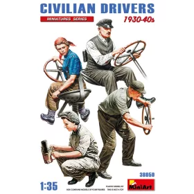 MiniArt Civilian Drivers 1930-40s – 1:35 figura makett