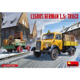 MiniArt L1500S German 1,5t Truck – 1:35 teherautó makett