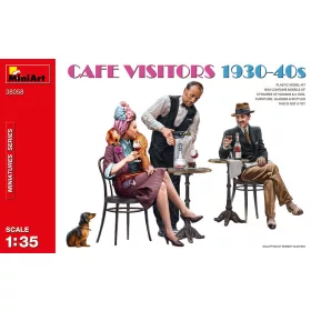 MiniArt Cafe Visitors 1930-40s – 1:35 figura makett