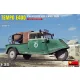 MiniArt Tempo E400 StahlblechPritsche 3-Wheel Truck – 1:35 teherautó makett