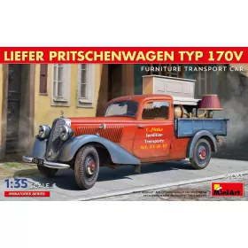   MiniArt Liefer Pritschenwagen Typ 170V Furniture Transport Car – 1:35 autó makett