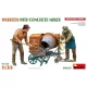 MiniArt WORKERS WITH CONCRETE MIXER – 1:35 figura makett