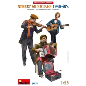   MiniArt Street Musicians 1930-40's – 1:35 figura makett