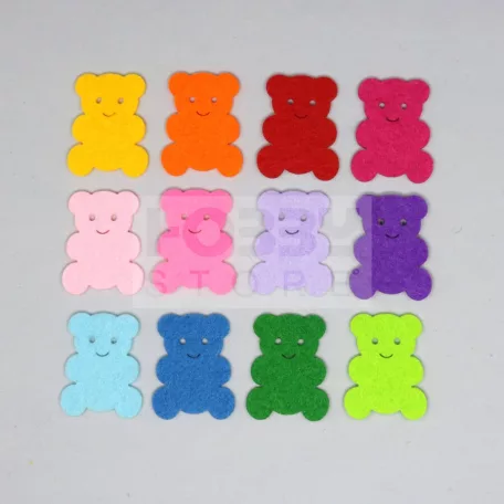 Filcfigura - maci mini, 12 színben 38082