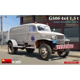   MiniArt G506 4x4 1,5 t Panel Delivery Truck – 1:35 teherautó makett