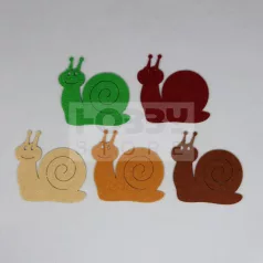 Filcfigura - csiga, vegyes színben 38084