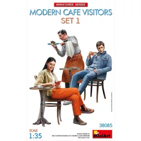 MiniArt Modern Cafe Visitors Set #1 – 1:35 figura makett