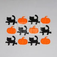 Filcfigura - Mini tök fekete cicával 38090