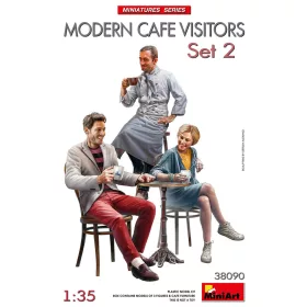 MiniArt Modern Cafe Visitors Set #2 – 1:35 figura makett
