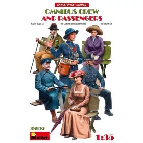 MiniArt Omnibus Crew and Passengers – 1:35 figura makett
