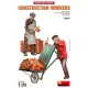 MiniArt Construction Workers with Accessories – 1:35 figura makett