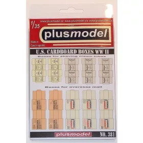   Plus Model U.S. Faltkartons – 1:35 dioráma kellék (381) makett