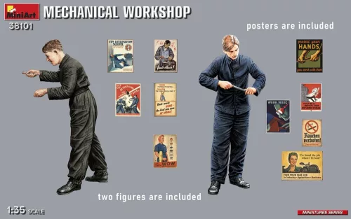MiniArt Mechanical Workshop – 1:35 dioráma-kiegészítő