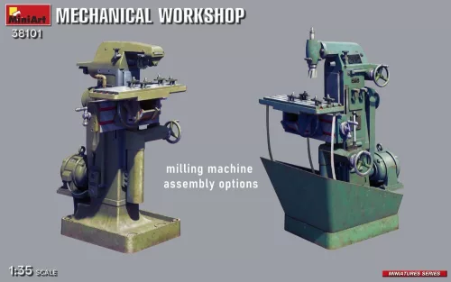 MiniArt Mechanical Workshop – 1:35 dioráma-kiegészítő
