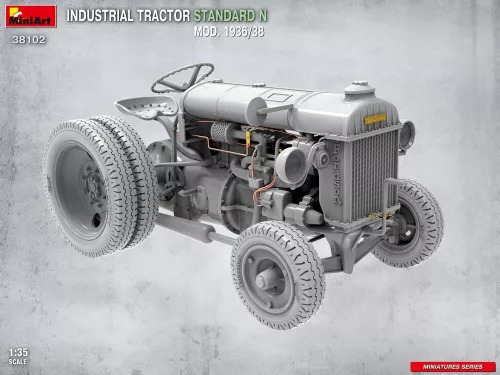 MiniArt Industrial Tractor Standard N Mod. 1936/38 – 1:35 munkagép makett