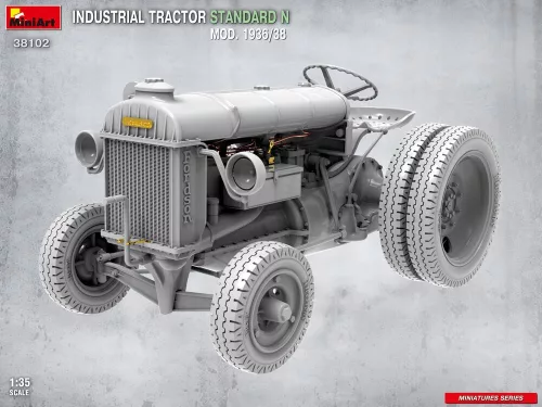 MiniArt Industrial Tractor Standard N Mod. 1936/38 – 1:35 munkagép makett
