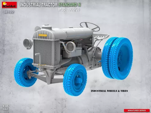 MiniArt Industrial Tractor Standard N Mod. 1936/38 – 1:35 munkagép makett