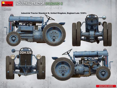 MiniArt Industrial Tractor Standard N Mod. 1936/38 – 1:35 munkagép makett
