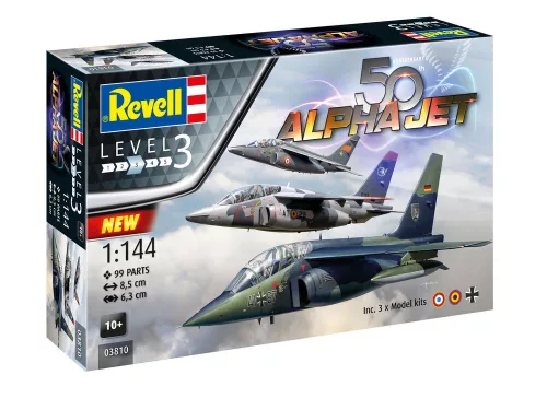 Revell 50th Anniversary Alpha Jet – 1:144 repülőgép makett