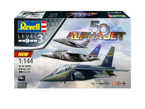 Revell 50th Anniversary Alpha Jet – 1:144 repülőgép makett