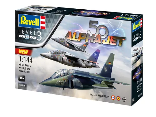 Revell 50th Anniversary Alpha Jet – 1:144 repülőgép makett