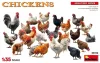 MiniArt Chickens – 1:35 figura makett