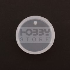   Professzionális szilikon öntőforma- átlátszó- kör alakú -2,8 x 0,8 cm (5 db/csomag)