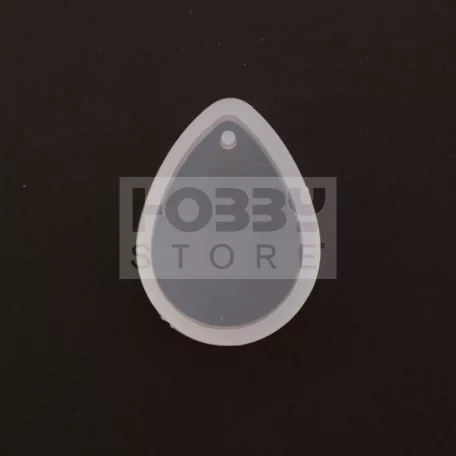 Professzionális szilikon öntőforma-átlátszó-csepp alakú- 2,3 x 3 x 0,8 cm (5 db/csomag)