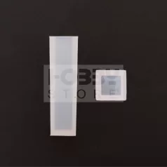   Professzionális szilikon öntőforma-átlátszó-négyzet alapú függő 1,5 x 1,5 x 4,9 cm (5 db/csomag)